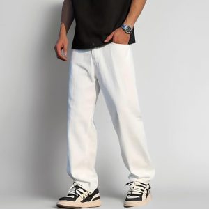 Ben Martin Men Jeans | Baggy Fit Jean's for Man | Loose Fit High Rise Denim | Dance Rap Rapping Style Pant for Men | Denim Cotton Jeans