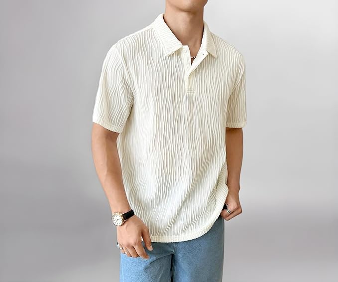 Leriya Fashion Cotton T-Shirt for Men – Soft Breathable Fabric | Regular Fit Half Sleeve Collar Tee for Summer Casual Wear