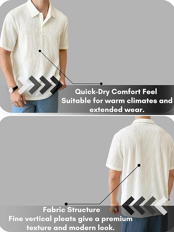 White Soft Collar T-Shirt