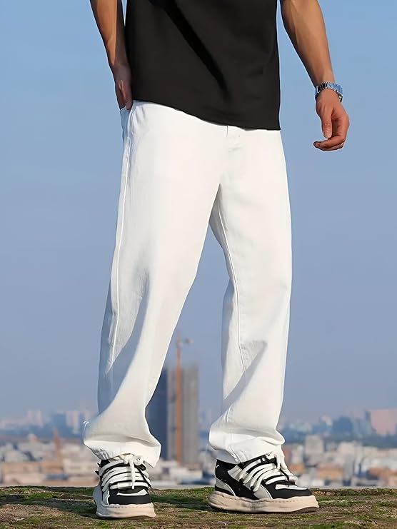 Ben Martin Men Jeans | Baggy Fit Jean's for Man | Loose Fit High Rise Denim | Dance Rap Rapping Style Pant for Men | Denim Cotton Jeans - Image 5
