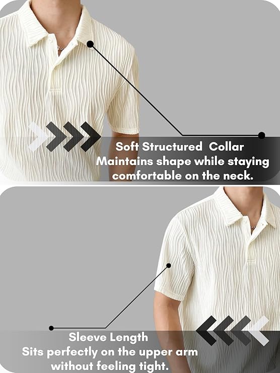 White Soft Collar T-Shirt