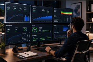 SEO analytics dashboard demonstrating strategies used by a top digital marketing company.